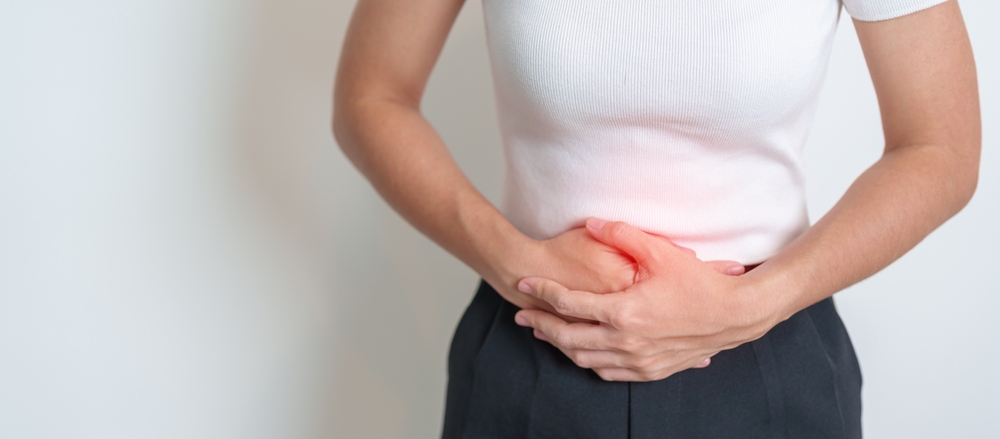 Woman,Having,Stomach,Pain.,Ovarian,And,Cervical,Cancer,,Cervix,Disorder,
